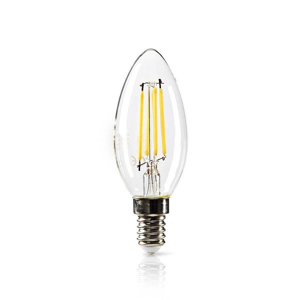 LED lamp E14 Kaars Nedis (4.8W, 470lm, 2700K, Dimbaar) Nedis
